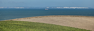 Der Kanal zwischen Nordfrankreich und England ab Calais