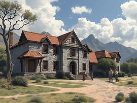 Schulen in Klimop von Stilbeeld Studio