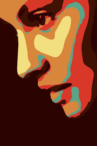 Silhouet van een vrouwengezicht