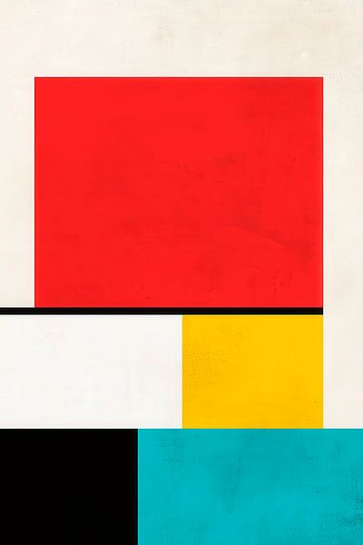 Abstrakte Komposition mit Farben von Poster Art Shop