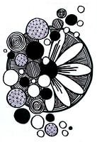 Points de fleurs en cercle