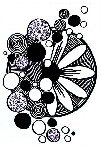 Circle Flower Dots by Patricia's Creations