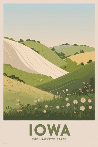 Iowa Vintage Reisposter