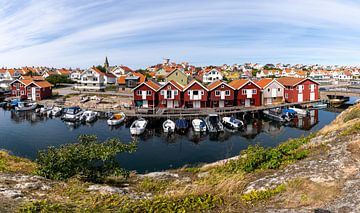 Panorama vissersdorp Smögen Zweden