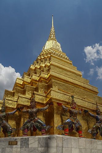 Gouden tempel bij Wat Phra Kaew Bangkok