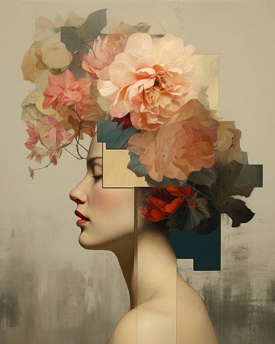 Vintage collage, digital art