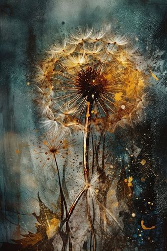 Rustic elegance: dandelion abstractions merge with the beauty of nature by Floral Abstractions