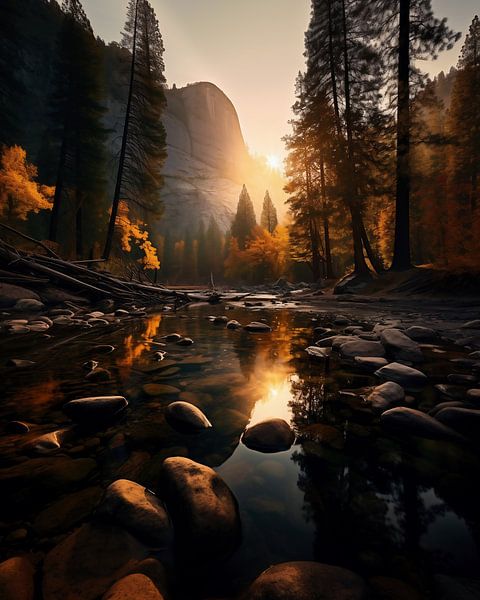 Herbst in den Bergen von fernlichtsicht