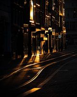 Leidsestraat au lever du soleil
