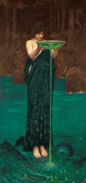 Circe Invidiosa - John William Waterhouse von 1000 Schilderijen