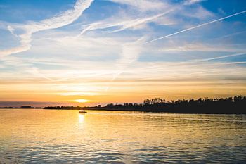Zonsondergang boven de Amer