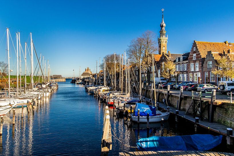 The marina of Veere by Danny Bastiaanse