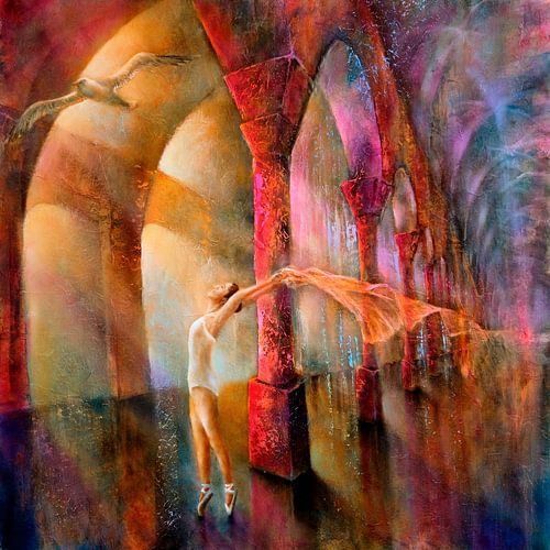 Möwe und Tänzerin von Annette Schmucker