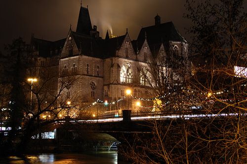 Avondsfeer in Marburg an der Lahn
