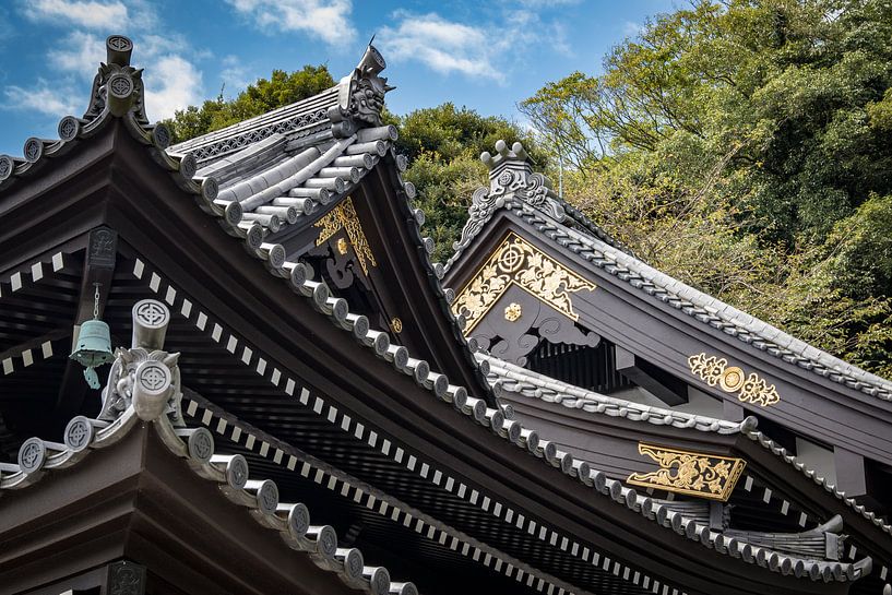 Detailed picture of Japanese roof by Marcel Alsemgeest