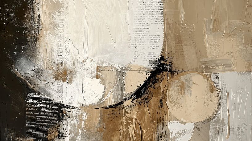 Modern and abstract in wabi-sabi style by Japandi Art Studio