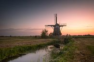Windmill 't Zwaantje during sunset by KB Design & Photography (Karen Brouwer) thumbnail