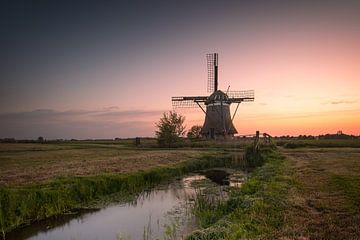 Windmill 't Zwaantje during sunset by KB Design & Photography (Karen Brouwer)