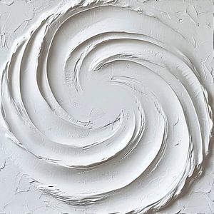Endless Spiral of Texture in Pure White