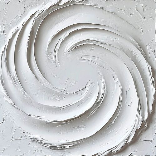 Eindeloze Spiraal van Textuur in Zuiver Wit