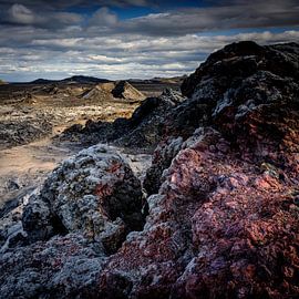 Krafla Lavaveld, IJsland van Eddy Westdijk