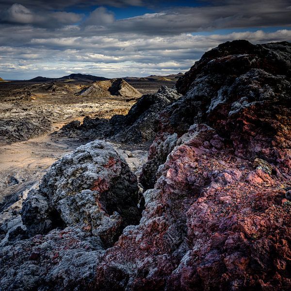 Krafla Lavaveld, IJsland van Eddy Westdijk