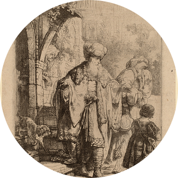 Rembrandt van Rijn  Abraham, Hagar en Ismaël