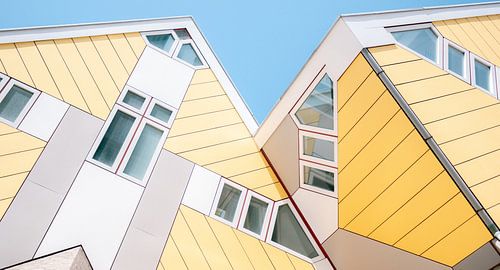 Cube houses of Rotterdam in color by Sanne Dost