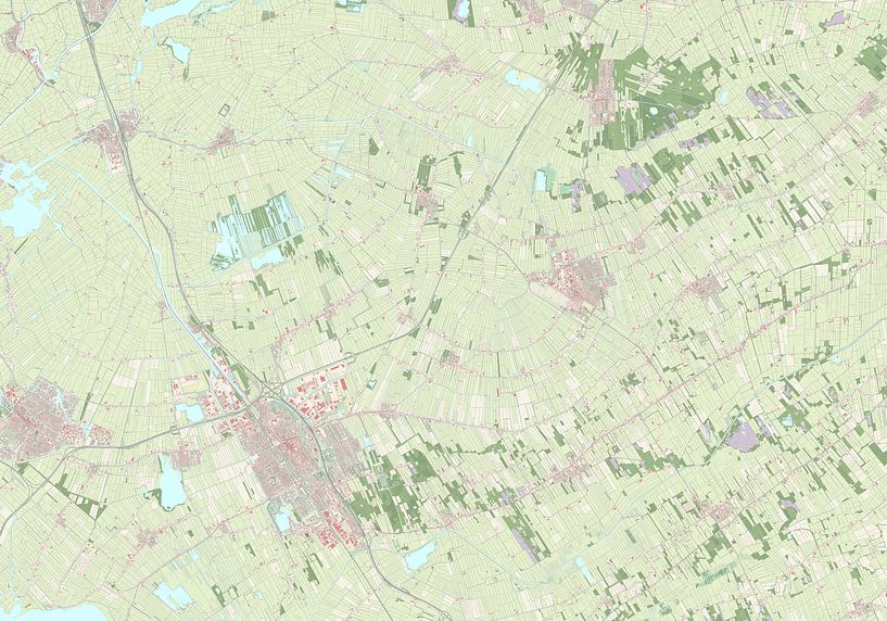 Map of Heerenveen by Rebel Ontwerp