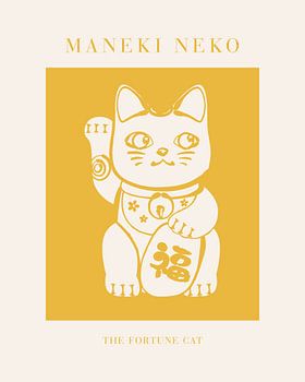 Maneki-Neko Chat jaune