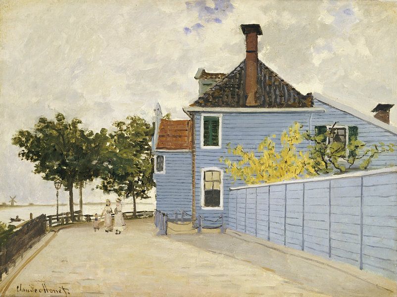 The Blue House, Zaandam (oil on canvas) by Bridgeman Masters