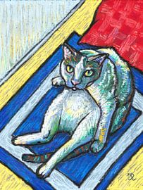 Seated cat by Irina Rammos