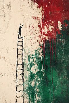 Abstracte ladder met vlagkleuren van Imperial Art House