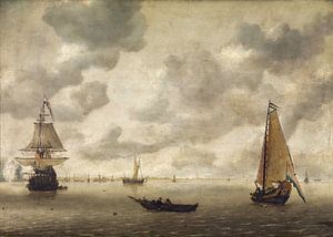 Hendrick van Anthonissen, Vóór de haven, 1650 van Atelier Liesjes