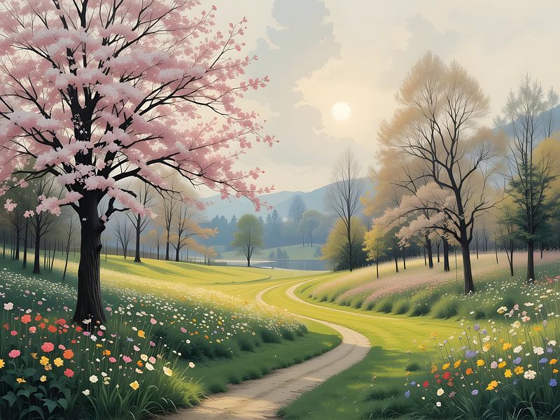 Pink flower magic by HorizonArtistry