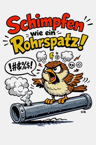 Jurer comme un charretier - Dessin humoristique sur Dietmar Meinhardt