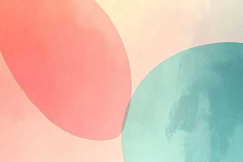 Jeu de couleurs | Dessin abstrait en forme de cercle et d'ovale