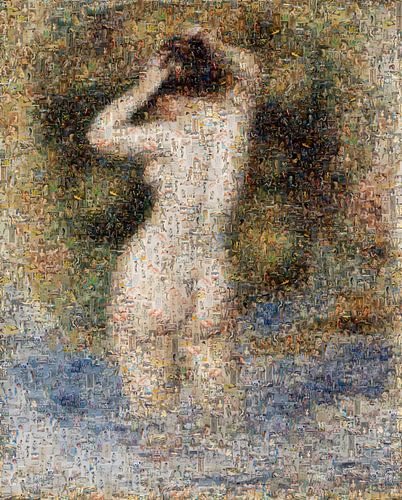 Mozaïek Badende vrouw, naakt, Pierre-Auguste Renoir - 1890