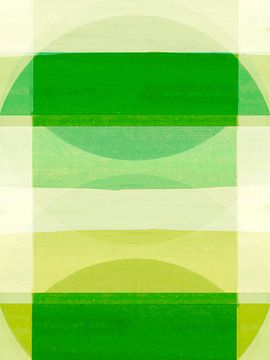 Formes organiques abstraites Vert été sur FRESH Fine Art