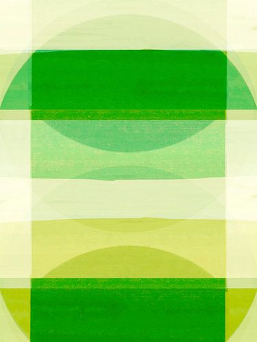 Abstract Organic Forms Summer Green