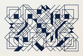 Dessin géométrique abstrait sur Markus Gann