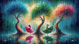 Dance with the trees in the rain