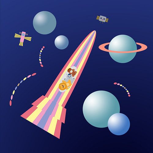 Hugs visit the dark space