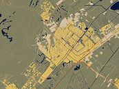 Kaart van Wassenaar in de stijl van Gustav Klimt van Maporia thumbnail