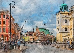 Warsaw watercolor art #warsaw