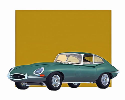 Classic car –  Oldtimer Jaguar E Type 1960