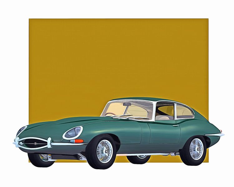 Voiture classique –  OldtimerJaguar E Type 1960 par Jan Keteleer
