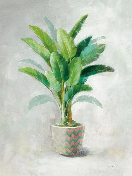 Greenhouse Palm II Chevron Pot, Danhui Nai by Wild Apple