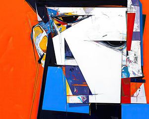 Oeuvre d'art abstraite avec oreille