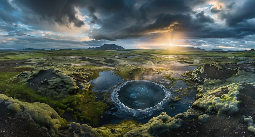 Azuurdiepte voor explosie van fernlichtsicht